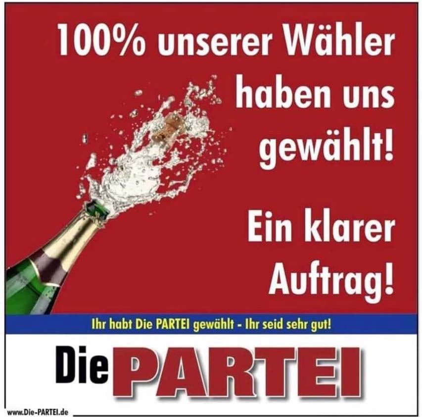 Schmallenberg - Hochburg der Partei Die PARTEI